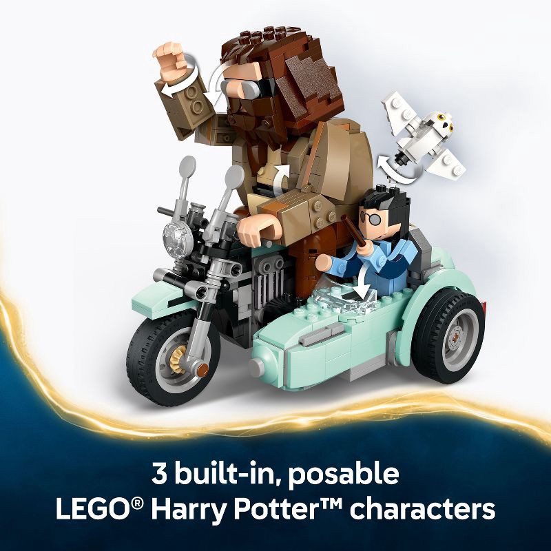 slide 4 of 6, LEGO Harry Potter Hagrid & Harry's Motorcycle Ride Building Toy 76443, 1 ct