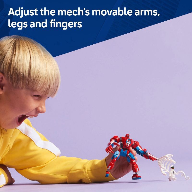 slide 5 of 6, LEGO Marvel Spider-Man Mech vs. Anti-Venom Building Toy Set 76308, 1 ct