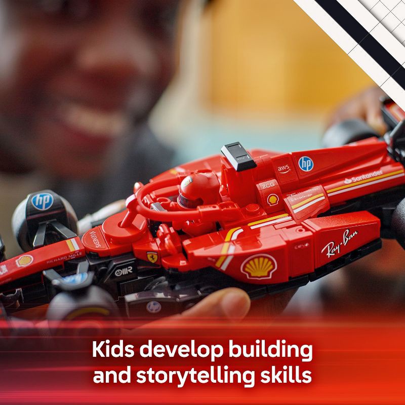 slide 5 of 7, LEGO Speed Champions Ferrari SF-24 F1 Race Car Building Set and Toy Driver, Christmas Gift Ideas for Kids' - 77242, 1 ct