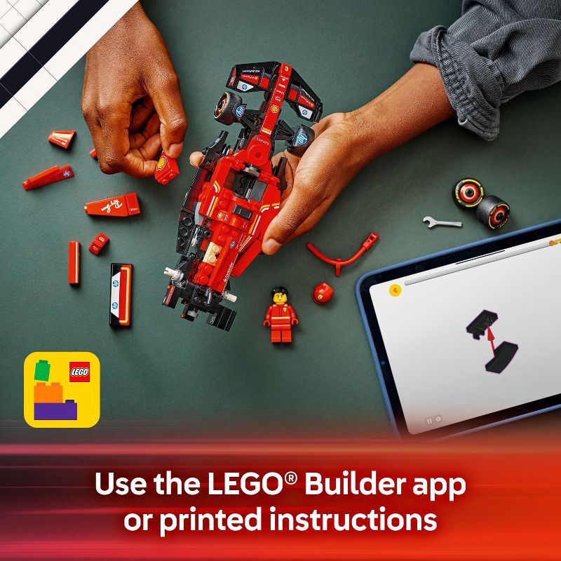 slide 6 of 7, LEGO Speed Champions Ferrari SF-24 F1 Race Car Building Set and Toy Driver, Christmas Gift Ideas for Kids' - 77242, 1 ct