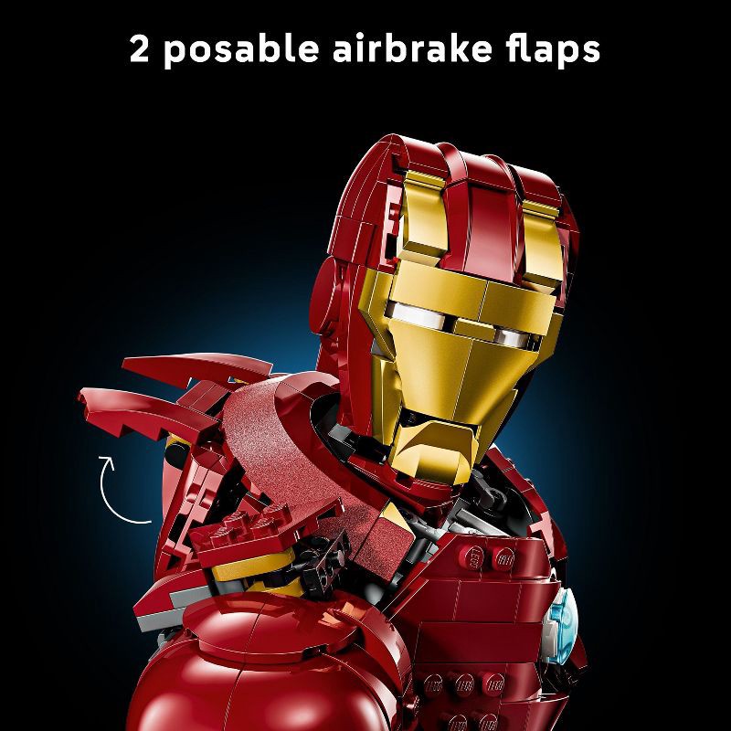 slide 7 of 7, LEGO Marvel Iron Man MK4 Bust Building Kit for Adults 76327, 1 ct