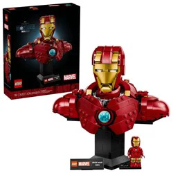 LEGO Marvel Iron Man MK4 Bust Building Kit for Adults 76327
