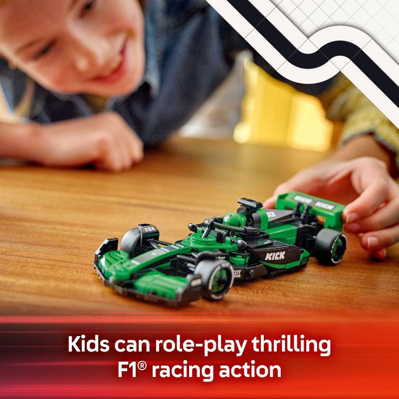 slide 3 of 7, LEGO Speed Champions KICK Sauber F1 Team C44 Race Car Toy Building Set 77247, 1 ct