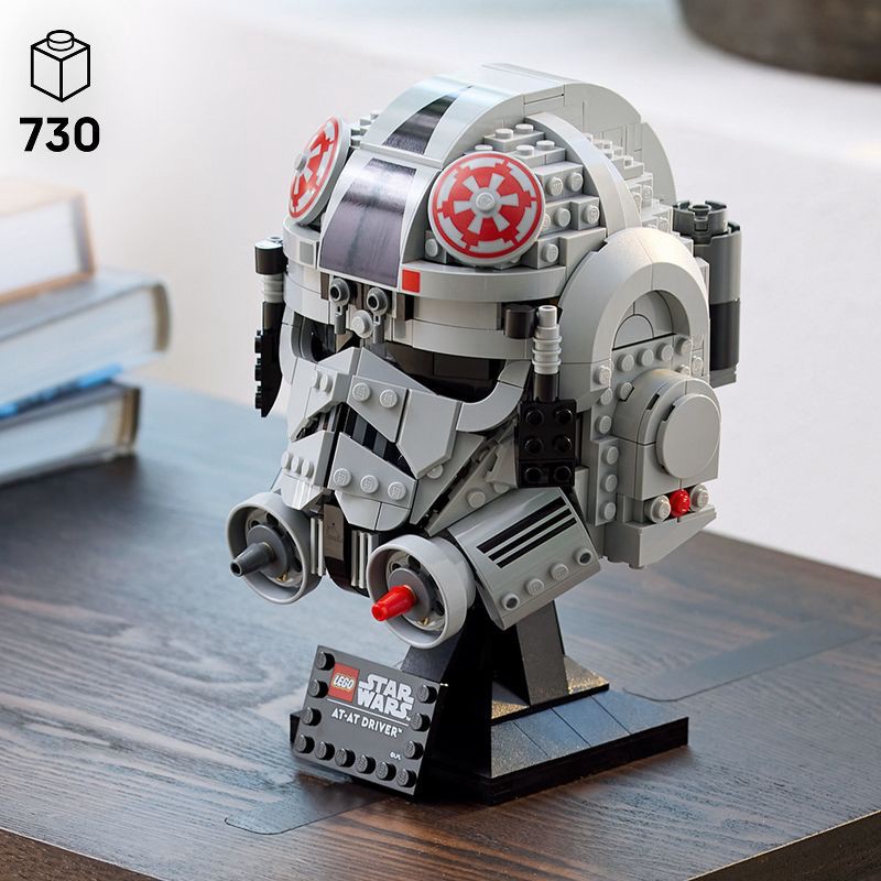 slide 2 of 7, LEGO Star Wars: The Empire Strikes Back AT-AT Driver Helmet Building Set for Adults 75429, 1 ct
