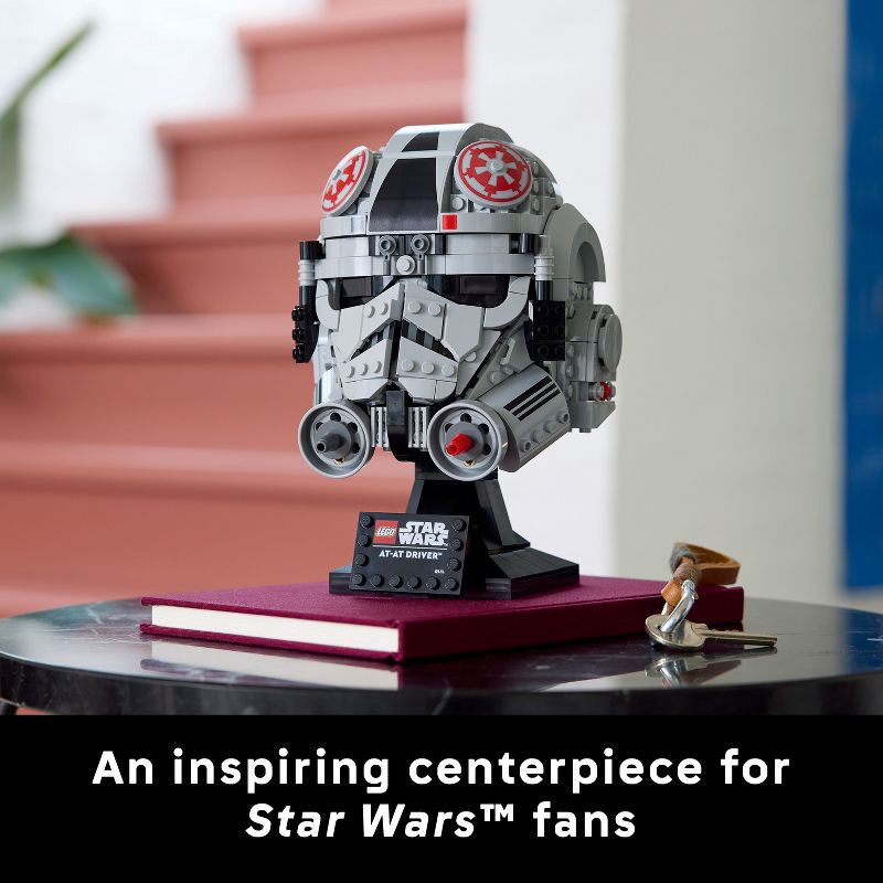 slide 6 of 7, LEGO Star Wars: The Empire Strikes Back AT-AT Driver Helmet Building Set for Adults 75429, 1 ct