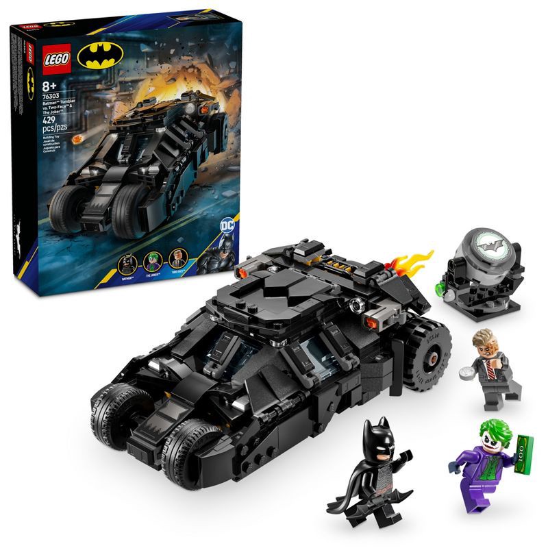 slide 1 of 6, LEGO DC Batman Tumbler vs. Two-Face & The Joker Batmobile Toy Building Set 76303, 1 ct