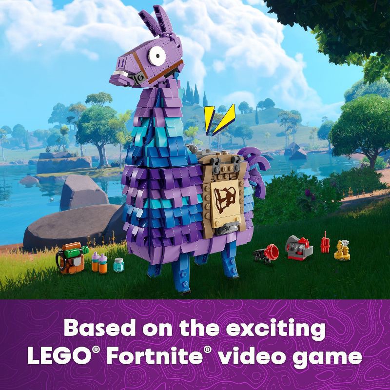 slide 4 of 8, LEGO Fortnite Supply Llama Collectible Building Toy 77071, 1 ct