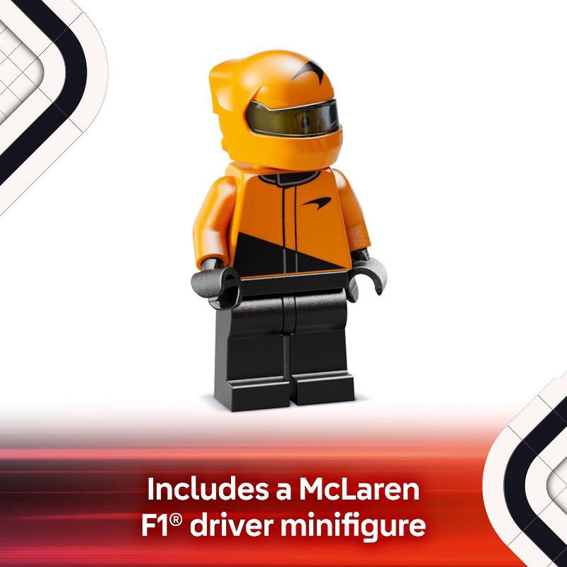 slide 4 of 7, LEGO Speed Champions McLaren F1 Team MCL38 Race Car Toy Building Set 77251, 1 ct