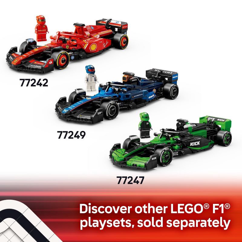 slide 7 of 7, LEGO Speed Champions Aston Martin Aramco F1 AMR24 Race Car Building Toy 77245, 1 ct