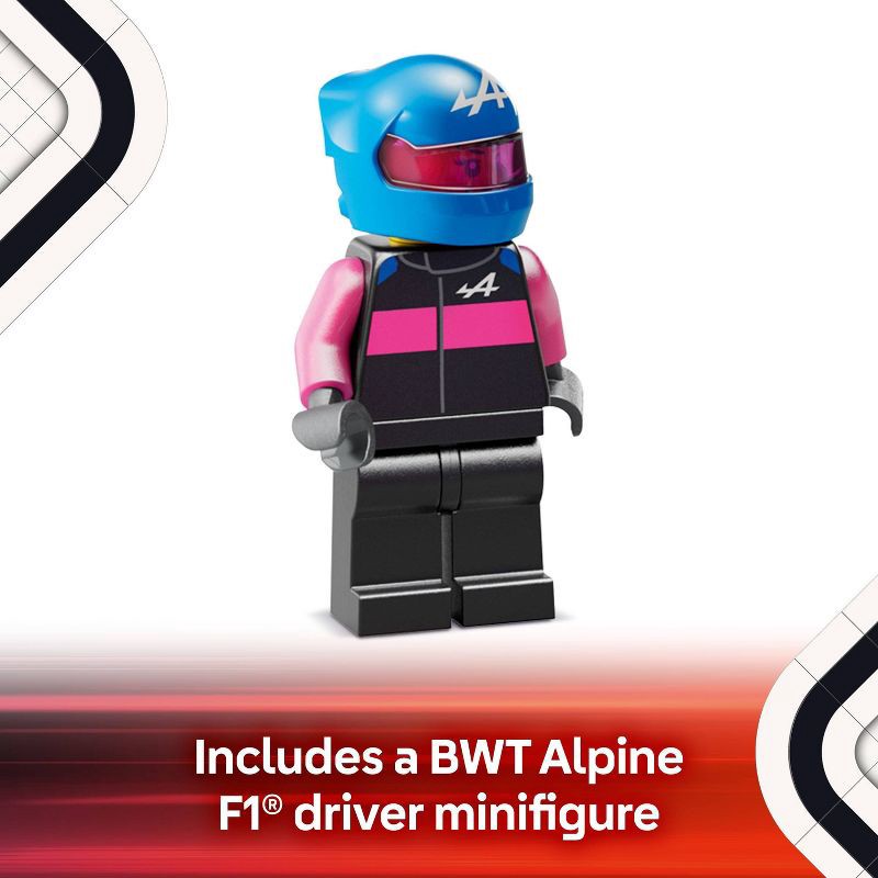slide 4 of 7, LEGO Speed Champions BWT Alpine F1 Team A524 Race Car Toy Building Set 77248, 1 ct