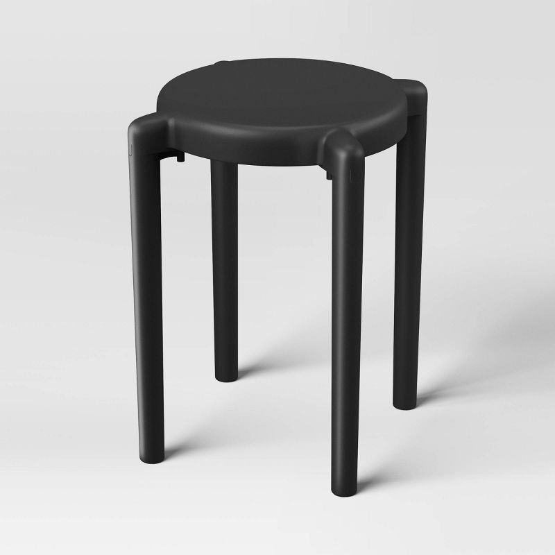 slide 3 of 5, Recycled Plastic Accent Side Table Black - Room Essentials™, 1 ct