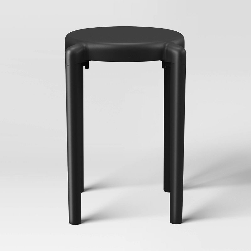 slide 4 of 5, Recycled Plastic Accent Side Table Black - Room Essentials™, 1 ct