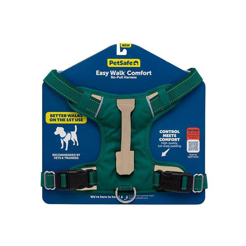 slide 2 of 8, PetSafe Comfort No Pull Adjustable Dog Harness - S - Green, 1 ct