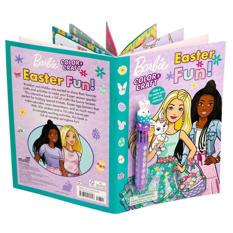 slide 8 of 11, Studio Fun Barbie: Easter Fun! - (Color & Activity with Multicolor Pen) by Maggie Fischer (Paperback), 1 ct