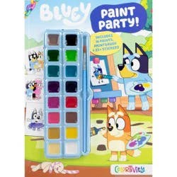 Bluey Colortivity: Paint Party! - (Color & Activity with Paint) by Editors of Studio Fun International (Paperback)