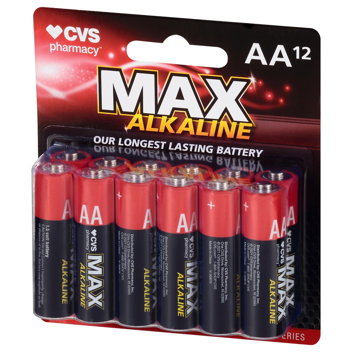slide 2 of 10, CVS Pharmacy Max AA Alkaline Batteries 12 12 ea, 12 ct