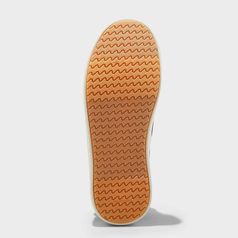 slide 4 of 4, Kids' Jett Low Top Sneakers - Cat & Jack™ Navy Blue 3: Lace Up, Padded Collar, Flocked Outsole, 1 ct