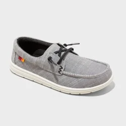 Kids' Briar Slip-On Sneakers - Cat & Jack™ Charcoal Gray 6: Elastic Laces, Canvas, Low Top