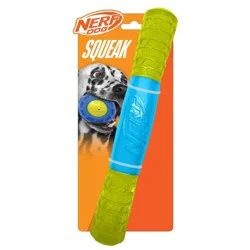 NERF 2" TPR EXO Squeak Dog Stick Toy