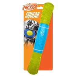 NERF 2" TPR EXO Squeak Dog Stick Toy