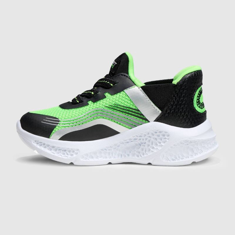 slide 2 of 5, S Sport By Skechers Toddler Myles Sneakers - Lime Green 12T: Slip-On Light-Up Shoes, Cushioned Insole, Closed Round Toe, 1 ct