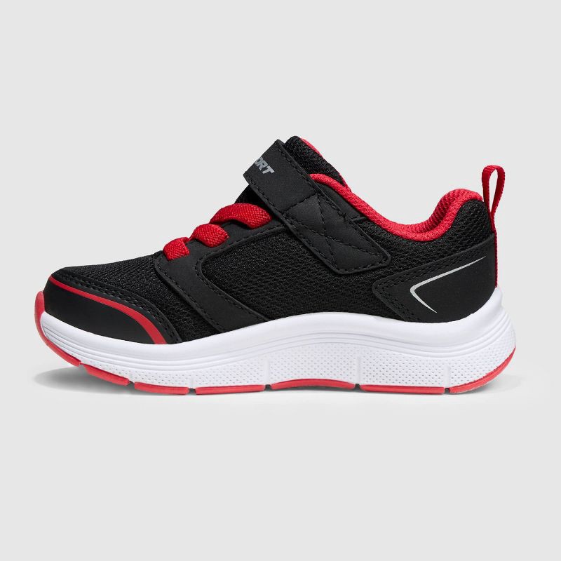 slide 2 of 4, S Sport By Skechers Toddler Remmie Sneakers - Black 12T: Hook & Loop, Cushioned Insole, Mesh Upper, 1 ct