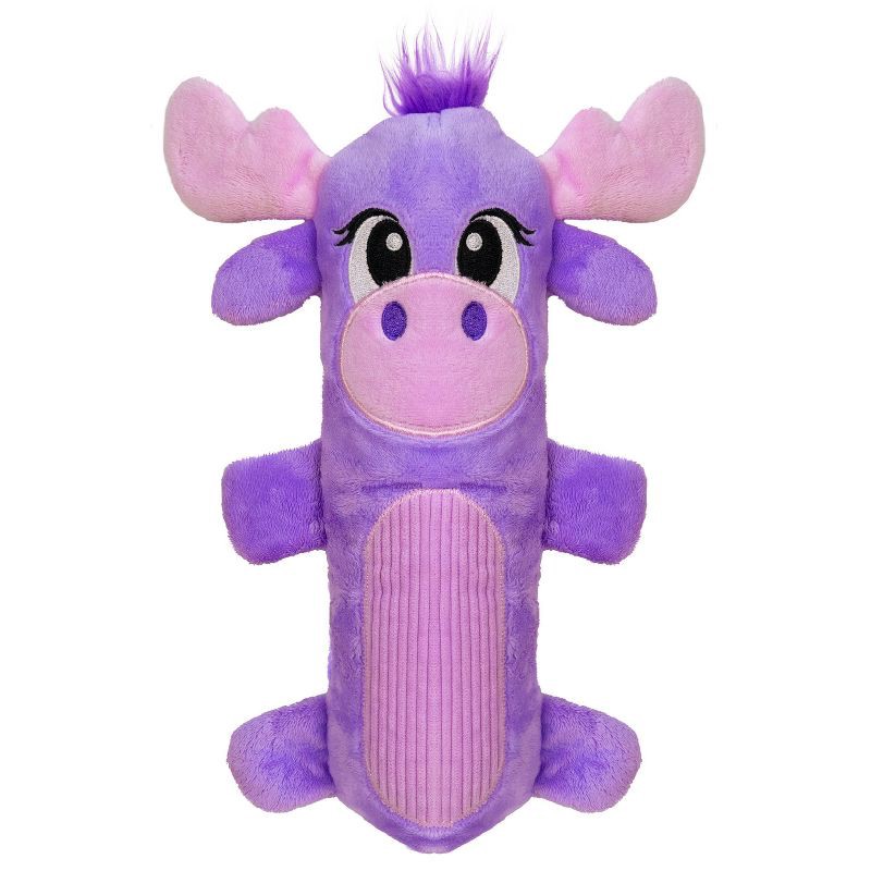 slide 2 of 6, Outward Hound Moose Stuffing Free Dog Animal Plush Toy, 1 ct