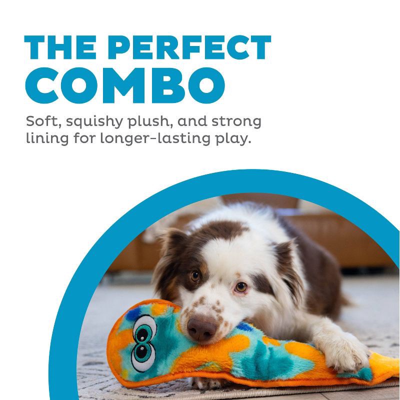 slide 5 of 6, Outward Hound Sssupreme Snake Dog Animal Plush Toy, 1 ct