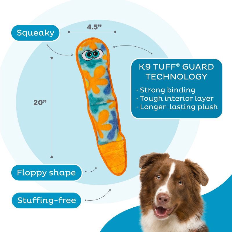 slide 6 of 6, Outward Hound Sssupreme Snake Dog Animal Plush Toy, 1 ct