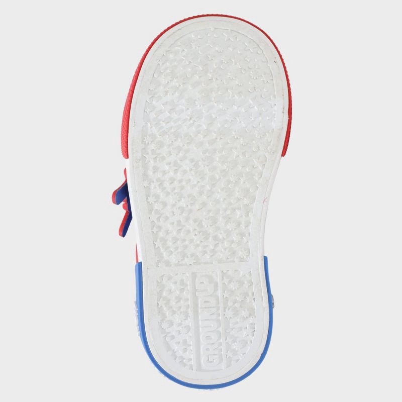 slide 4 of 4, Toddler Boys' Spider-Man High-Top Sneakers - Red 7T: Marvel Canvas Shoes, Zipper & Hook Closure, 1 ct