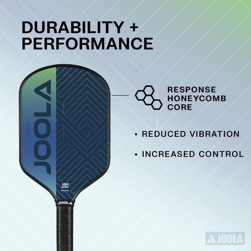 slide 5 of 6, Joola 16.5" Okkoto Traditional Pickleball Paddle - Green: Carbon Fiber, 8.3 oz, 8.3 oz