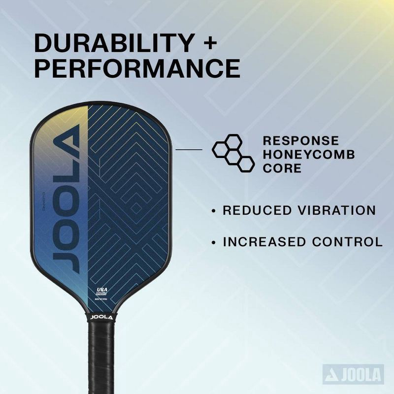 slide 5 of 6, Joola 16.5'' Okkoto Traditional Pickleball Paddle - Yellow: Carbon Fiber Racquet, 1 ct