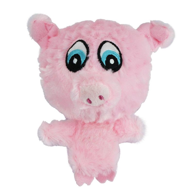 slide 1 of 4, Multipet Knobby Noggin Pig Dog Plush Toy, 1 ct