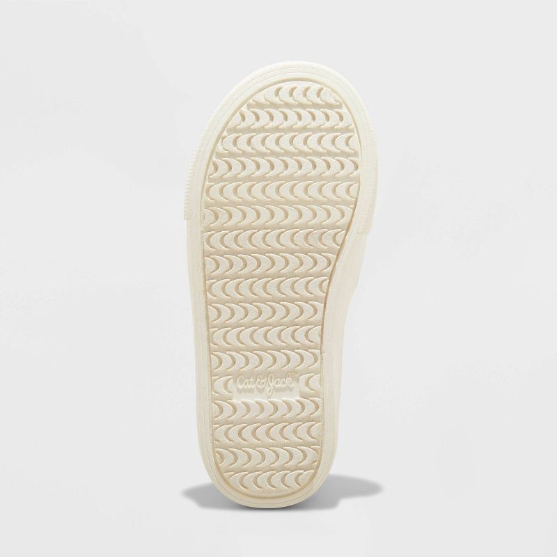 slide 4 of 4, Toddler Yana Slip-On Glitter Sneakers - Cat & Jack™ Blush 12T: Faux Leather, Non-Marking Sole, Closed Round Toe, Low Top, 1 ct