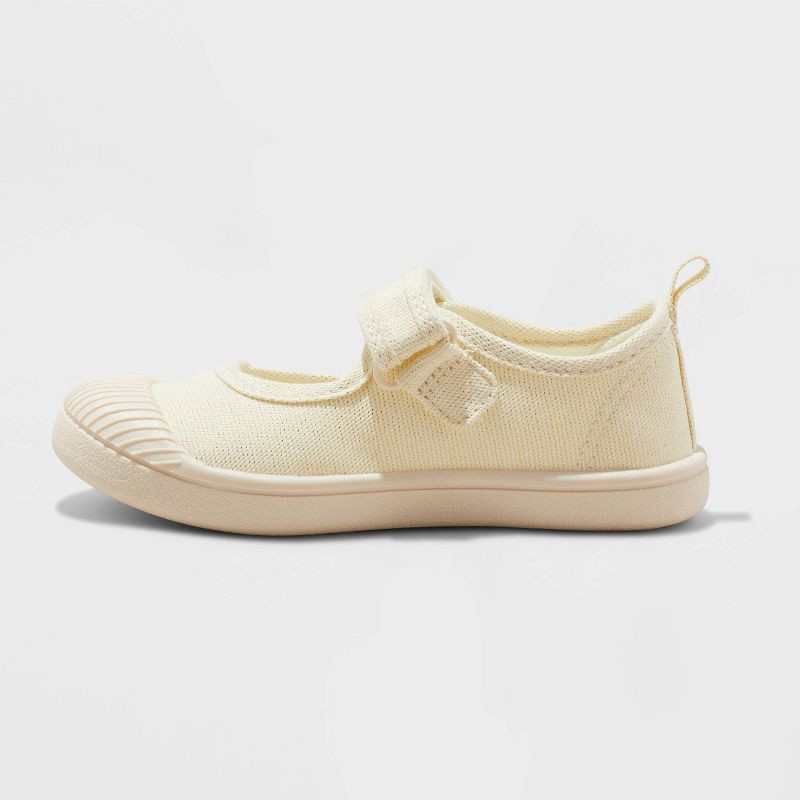 slide 2 of 4, Toddler Marina Mary Jane Sneakers - Cat & Jack™ Gold 4T: Hook & Loop, Non-Marking Sole, Canvas Upper, 1 ct