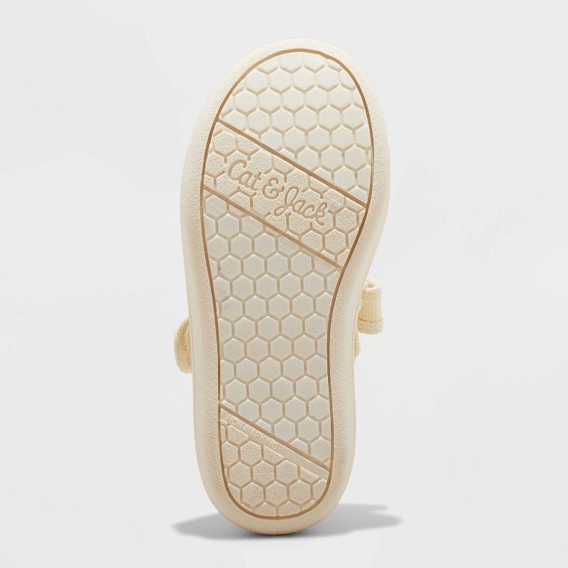 slide 4 of 4, Toddler Marina Mary Jane Sneakers - Cat & Jack™ Gold 10T: Hook and Loop Closure, Non-Marking Sole, Canvas Upper, Closed Round Toe, 1 ct