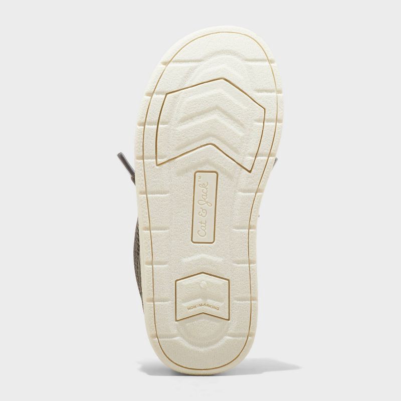 slide 4 of 4, Toddler Bobby Pull-On Sneakers - Cat & Jack™ Charcoal Gray 12T: Elastic Laces, Canvas, Slip-On, 1 ct