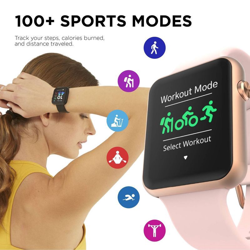 slide 4 of 11, iTouch Air 4 Smartwatch - Rose Gold/Blush, 1 ct