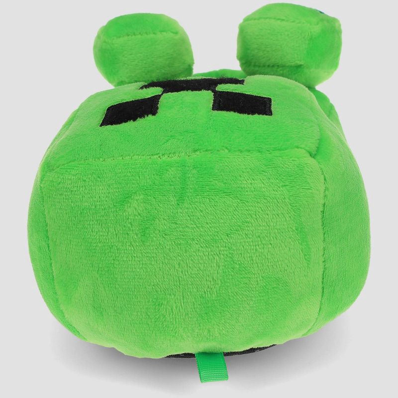 slide 6 of 7, Kids' Minecraft Creeper Full Body Slippers - Green 13-1: Cushioned Footbed, Pull-On, Textured Outsole, 1 ct