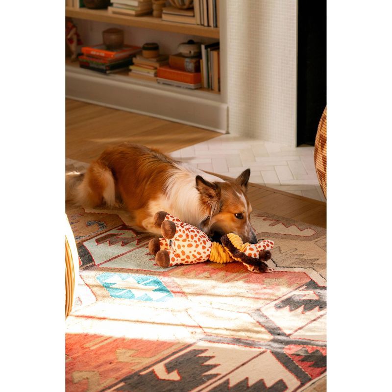 slide 5 of 5, ZippyPaws Bungee Buddiez Giraffe Dog Plush Toy, 1 ct