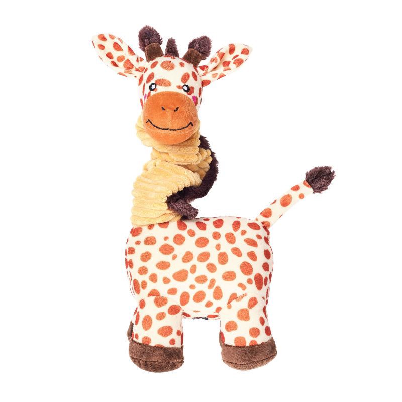 slide 1 of 5, ZippyPaws Bungee Buddiez Giraffe Dog Plush Toy, 1 ct