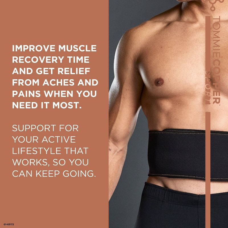 slide 4 of 7, Tommie Copper Sport Comfort Back Brace - L/XL: Polyester & Spandex Support, 1 ct