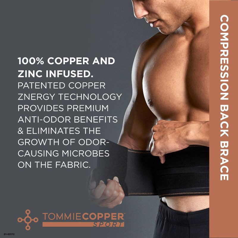 slide 5 of 7, Tommie Copper Sport Comfort Back Brace - L/XL: Polyester & Spandex Support, 1 ct