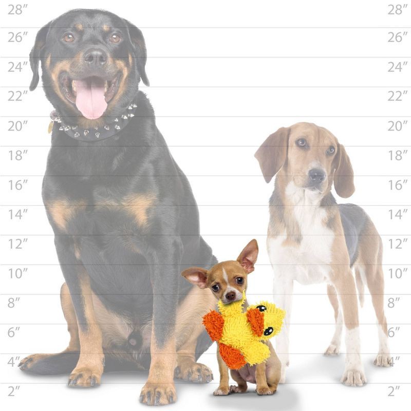 slide 3 of 3, Mighty Microfiber Jr Duck and Elephant Dog Interactive Toy, 1 ct