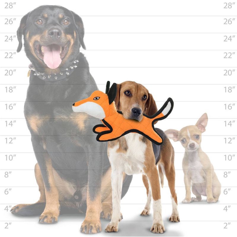 slide 3 of 3, Tuffy Jr. Fox Dog Interactive Toy, 1 ct