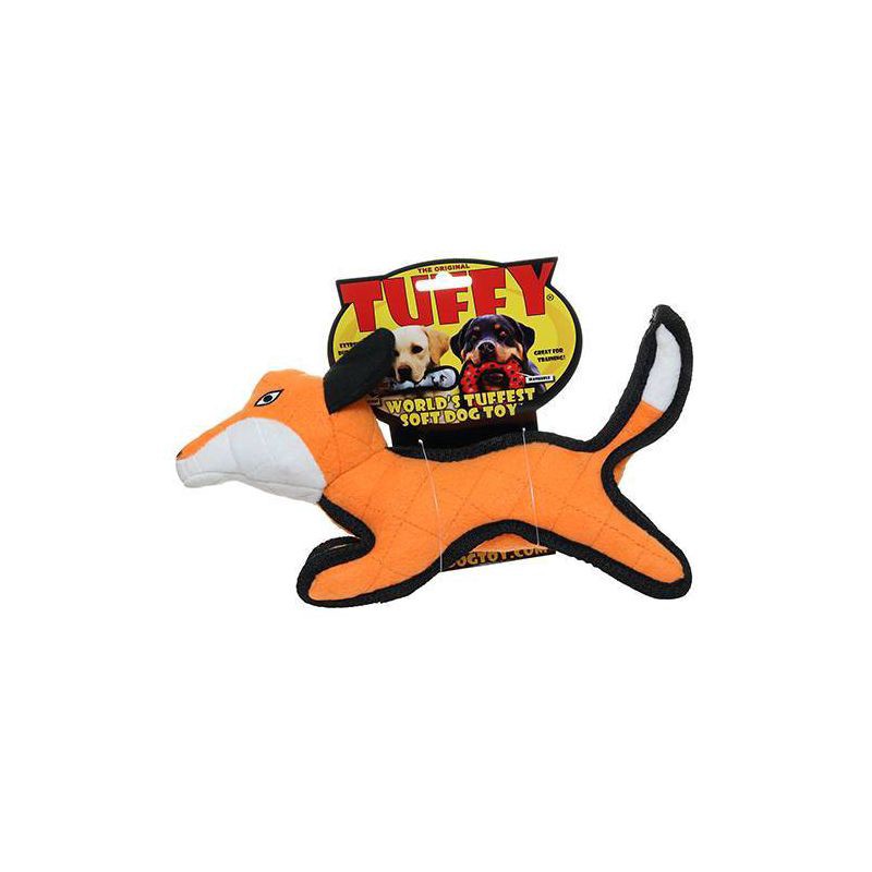 slide 1 of 3, Tuffy Jr. Fox Dog Interactive Toy, 1 ct