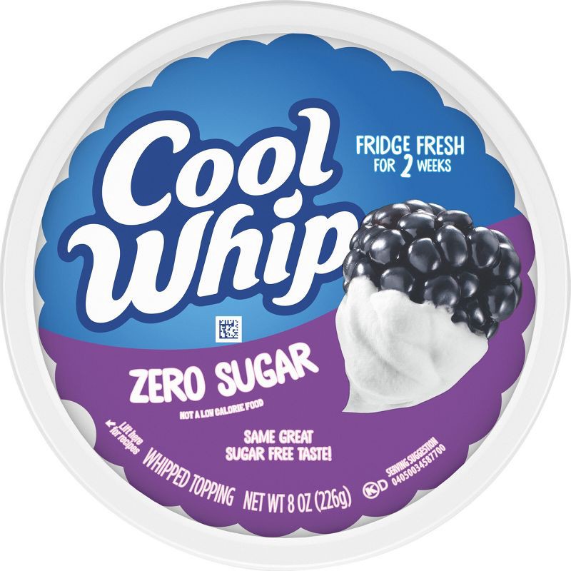 slide 3 of 3, Cool Whip Zero Sugar Frozen Whipped Topping - 8oz, 8 oz