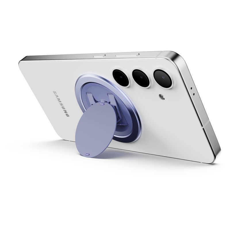 slide 2 of 10, ohsnap! Snap Grip Luxe Magnetic Phone Grip - Ultra Thin, Fits Any Phone - Crushed Orchid: Aluminum Wireless Charging Compatible Mount, 1 ct