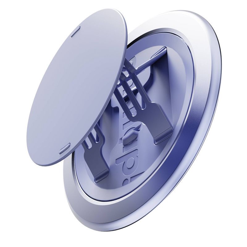 slide 4 of 10, ohsnap! Snap Grip Luxe Magnetic Phone Grip - Ultra Thin, Fits Any Phone - Crushed Orchid: Aluminum Wireless Charging Compatible Mount, 1 ct