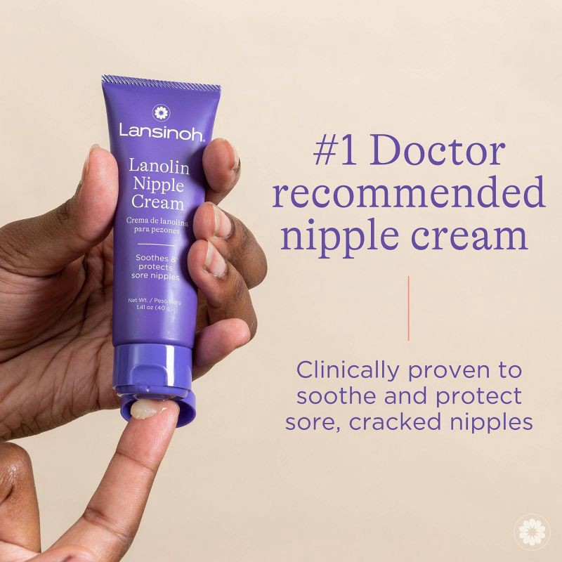 slide 2 of 9, Lansinoh Lanolin Nipple Cream for Breastfeeding Essentials - 1.41oz, 1.41 oz